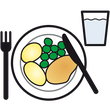 METACOM-Symbol: Mittagessen